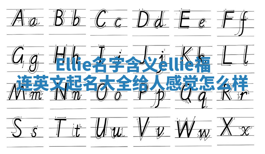 Ellie名字含义 ellie福连英文起名大全给人感觉怎么样