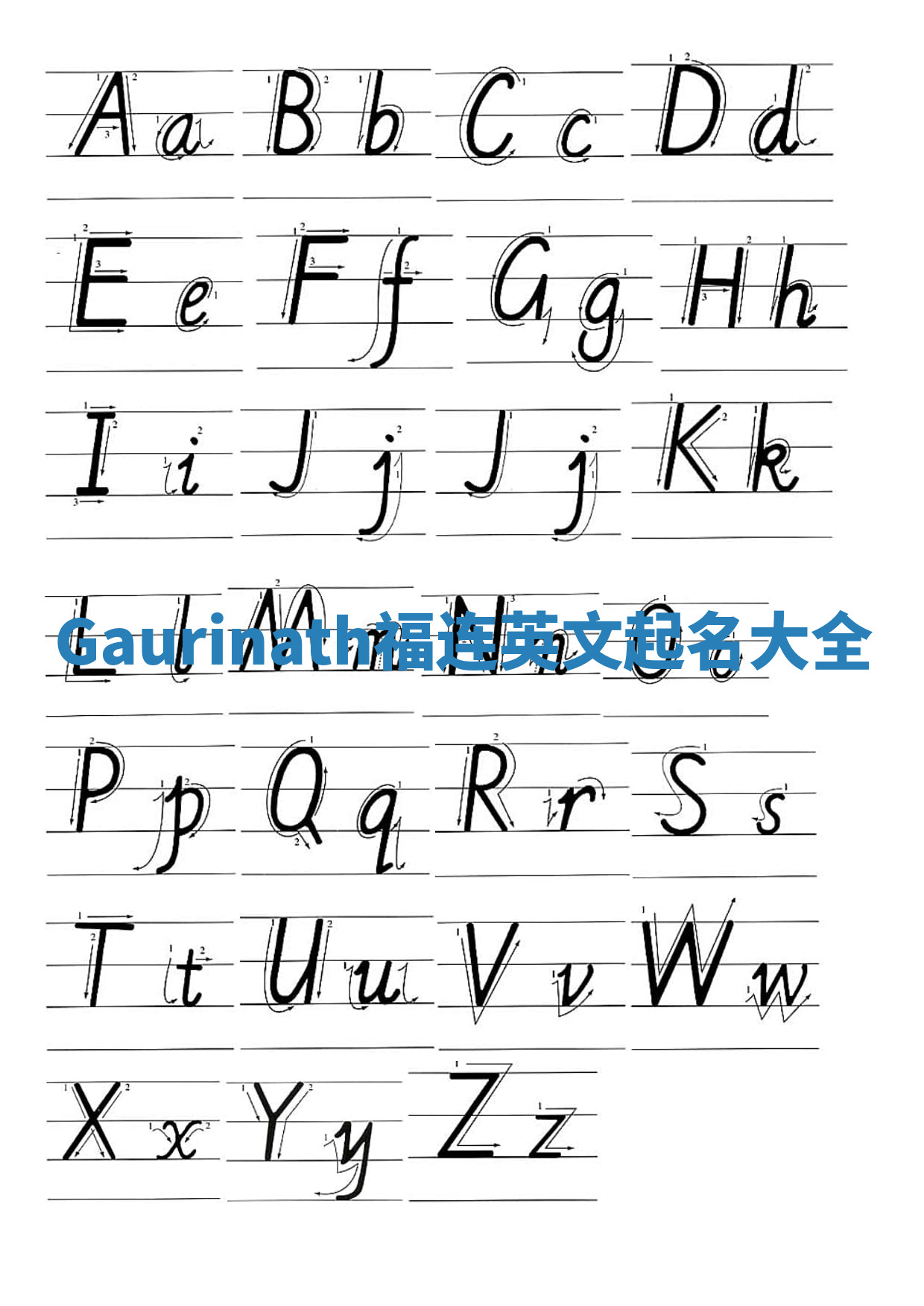 Gaurinath福连英文起名大全