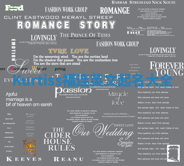 Kurtiss福连英文起名大全