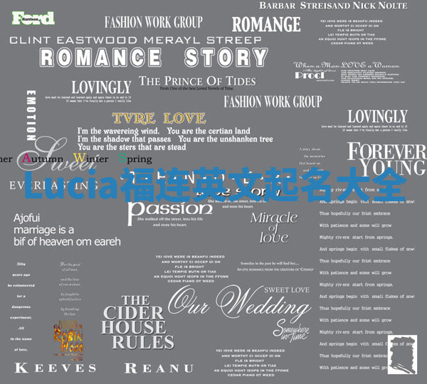 Lucia福连英文起名大全