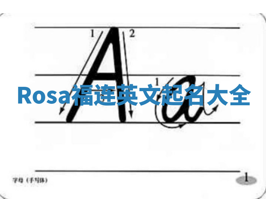 Rosa福连英文起名大全
