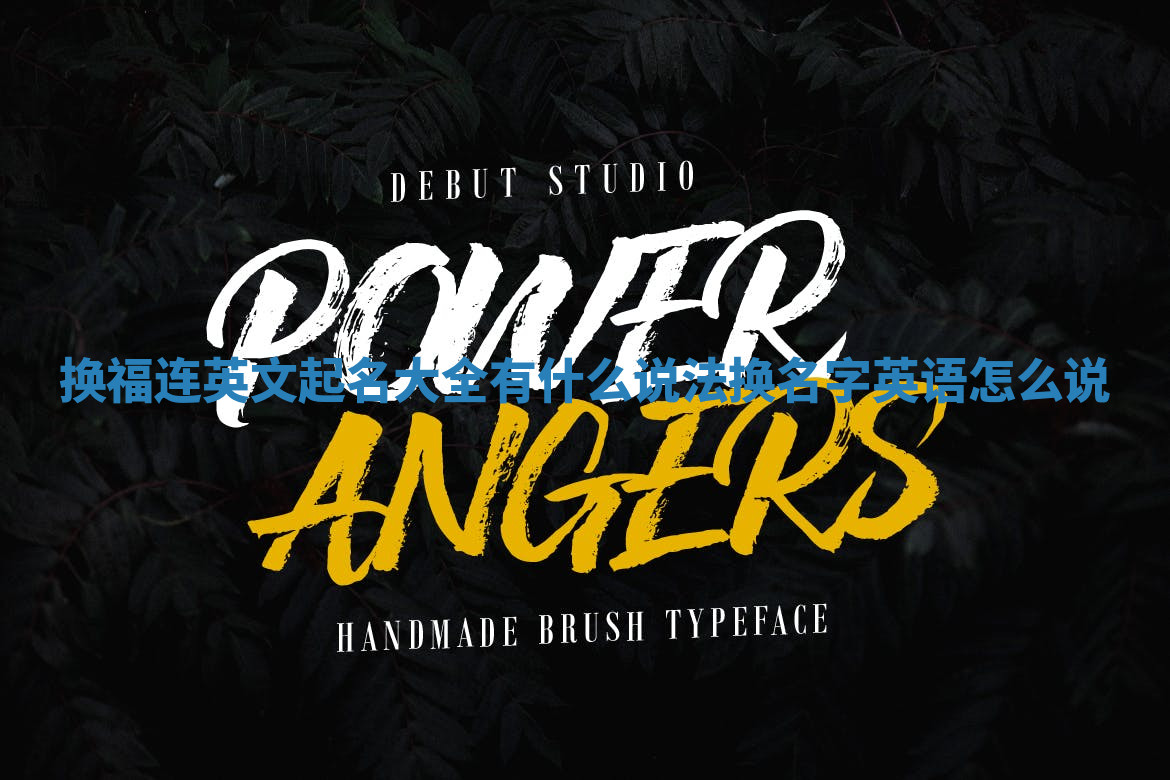 换福连英文起名大全有什么说法_换名字英语怎么说